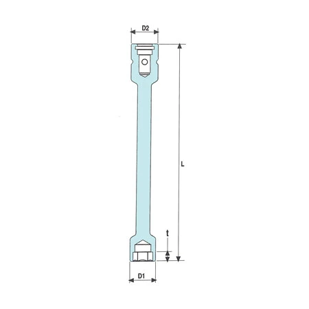 3 8 inch loss of vibration impact sockets extra long 200 mm half section