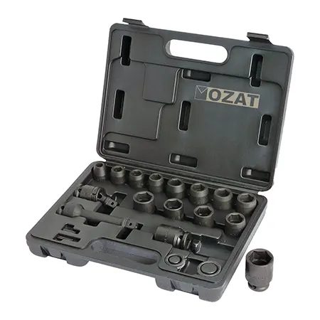 1-2 inch drive 16 pcs. ozat impact sockets standard length set-08-12