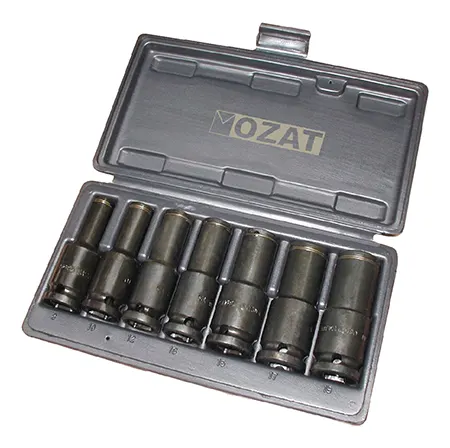 1-2 inch drive 7 pcs. ozat impact sockets long length set-08-15