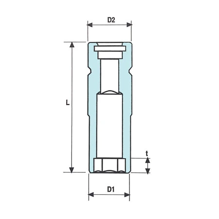 1 2 inch loss of vibration impact sockets long length 100 mm half section