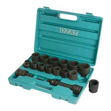 3-4 inch drive 14 pcs. ozat impact sockets standard length set-12-02