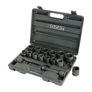 3-4 inch drive 16 pcs. ozat impact sockets standard length set-12-01